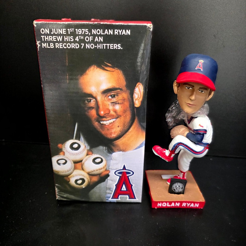 The Coffee Bean Nolan Ryan Bobblehead Mens OS Red Angels Baseball Collectible